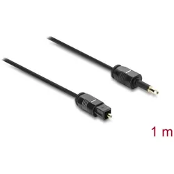 DELOCK TOSLINK Kabel 3,5mm St/St 2,2mm Durchm. 1m schwarz