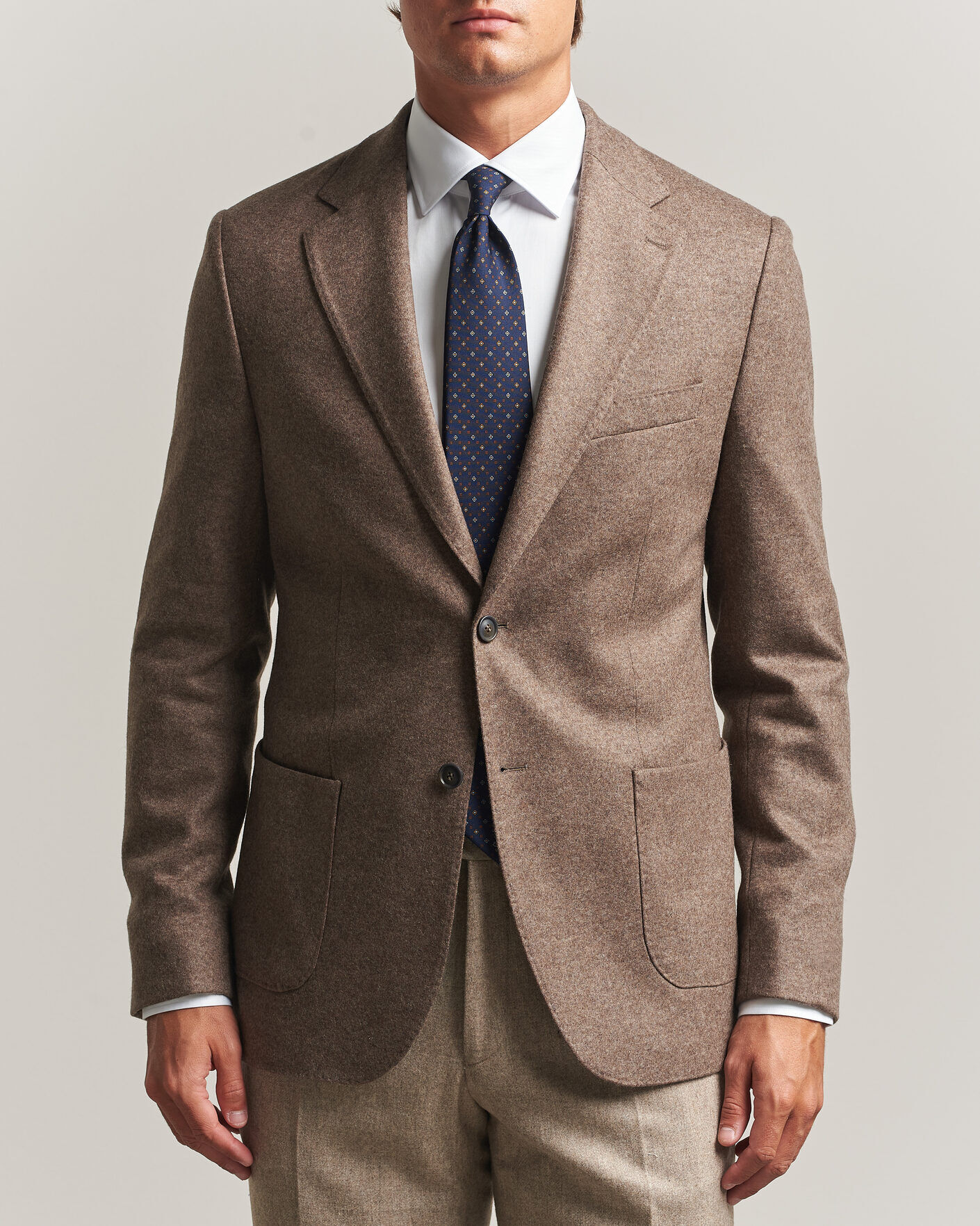 Morris Wool Jersey Blazer Brown men 50 Brun