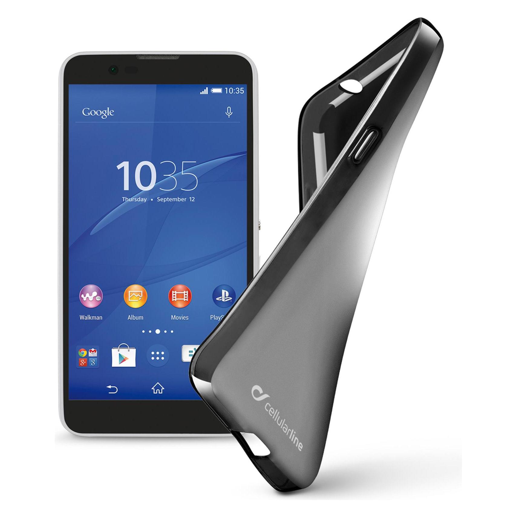 Cellularline Black TPU case for Xperia E4 (Sony Xperia E4) (8018080240614)