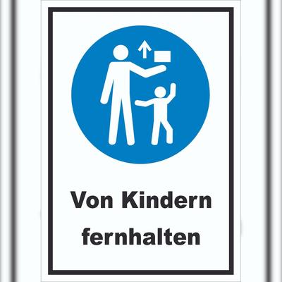 HB-Druck Von Kindern fernhalten Schild A6 (105x148mm)