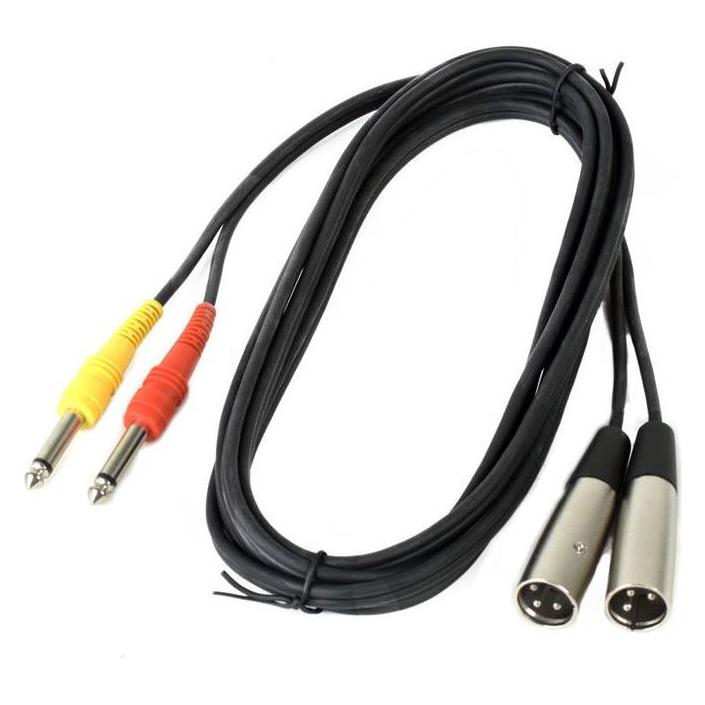 Antoc 2x Klinke / 2x XLR (3 m, 6.3mm Klinkenkabel, XLR Kabel) (2741857)