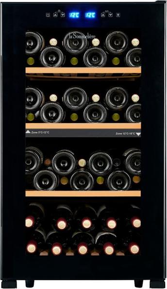 La Sommelière LS512ZBLACK, Freistehend, 50 Flasche(n), G, Innenbeleuchtung, ST, Schwarz