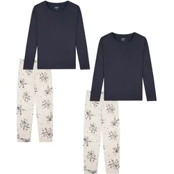 uncover by SCHIESSER Damen Schlafanzug Nightwear 2er Pack