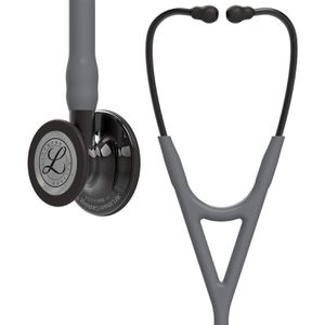 Littmann Stethoskop Cardiology IV Diagnostic, mit Doppelkopf, 69 cm Doppelschlauch, grau/Smoke Edition, Edelstahl-Bruststück