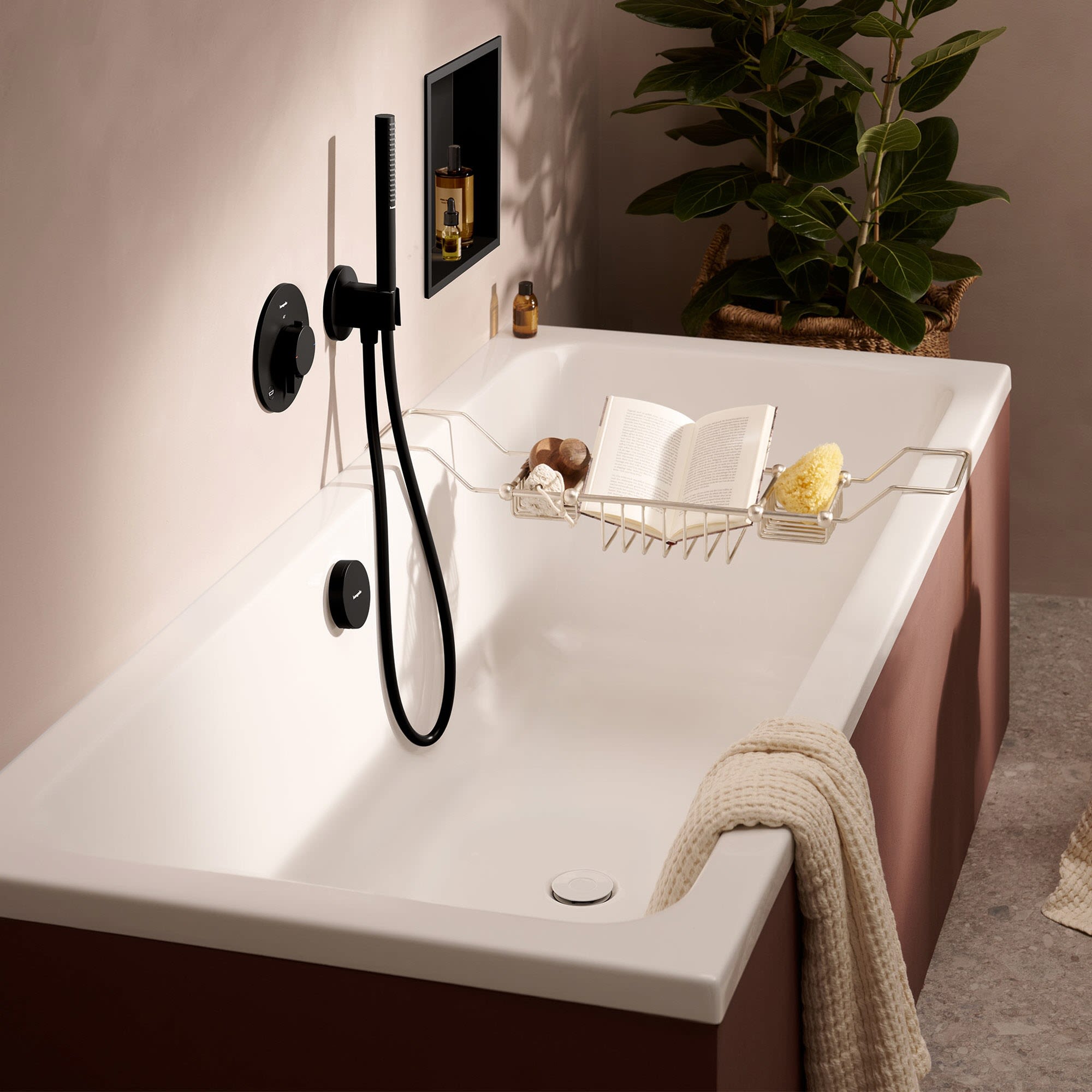 Hansgrohe Tubset universal Grundkörper Ab- und Überlaufgarnitur für Badewannen