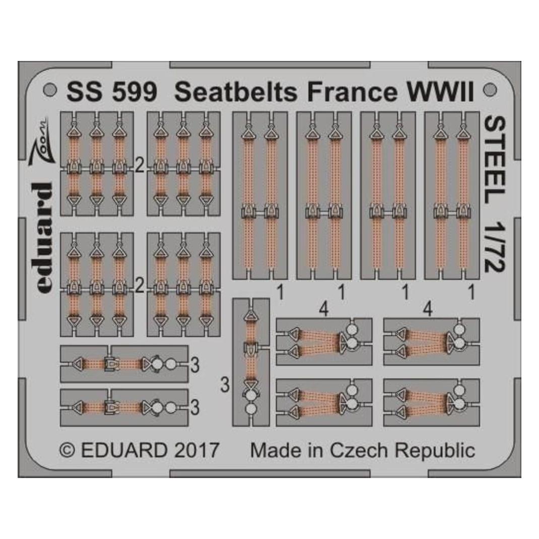 Eduard Seatbelts France WWII STEEL (SS599)