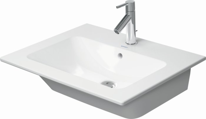 Duravit ME by Starck Möbel Waschtisch 2336630060 63 x 49 cm, weiss, ohne Hahnloch