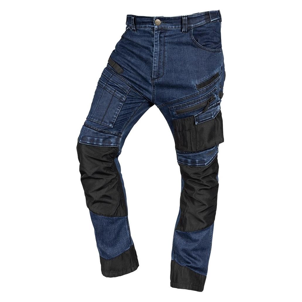 Neo Spodnie robocze DENIM, wzmocnienia Oxford, granatowe, rozmiar XXXL (3XL) (81-360-1-XXXL)
