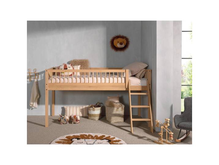 Hochbett Forrest Naturfarben 90x200cm