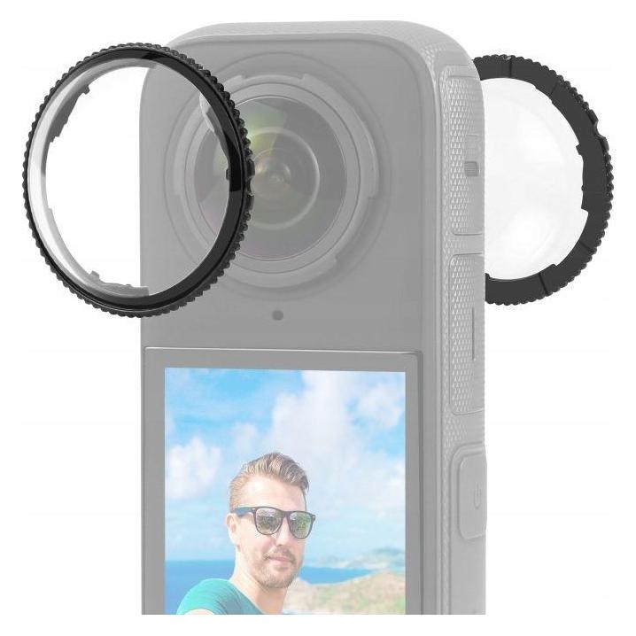 Puluz Zestaw Osłon 2x SzkŁo Ochrona Osłona Na Obiektyw Do Insta360 X4 / X 4 / Pu988t (PULUZ)