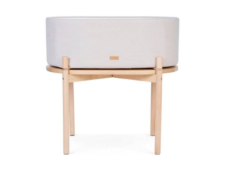 Childhome Wiege Leinen, Beige, Birke, Holz, Kunststoff, Birke, Höhe ca. 3 cm, 81x79x49 cm, Babymöbel, Babybetten, Stubenwagen & Babywiegen