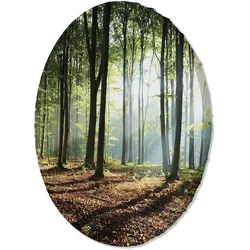 RUNDES BILD Grün 80/80 cm