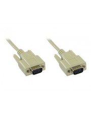 InLine VGA-Kabel HD-15 VGA M bis M 1 m geformt beige (17712C)