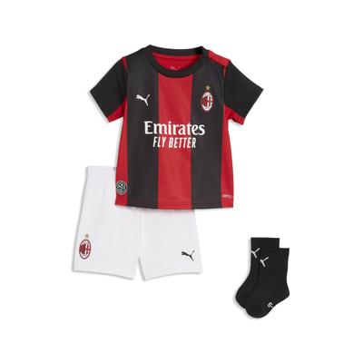 Trainingsanzug PUMA "AC Milan 26/27 Heim-Trainingsanzug. Kinder", Kinder, Gr. 92, schwarz for all time rot, Obermaterial: 100% Polyester. Rippe: 100% Polyester. Einsatz: 100% Polyester, Sportanzüge Trainingsanzug