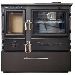 OutInFire Freistehender Holzofen mit Backofen – 214 3D Box