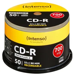 Intenso CD-R 52x Print 50er P. Spindel