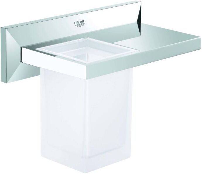 Grohe Ablage Allure Brilliant 40503000 mit Mundspülglas, chrom
