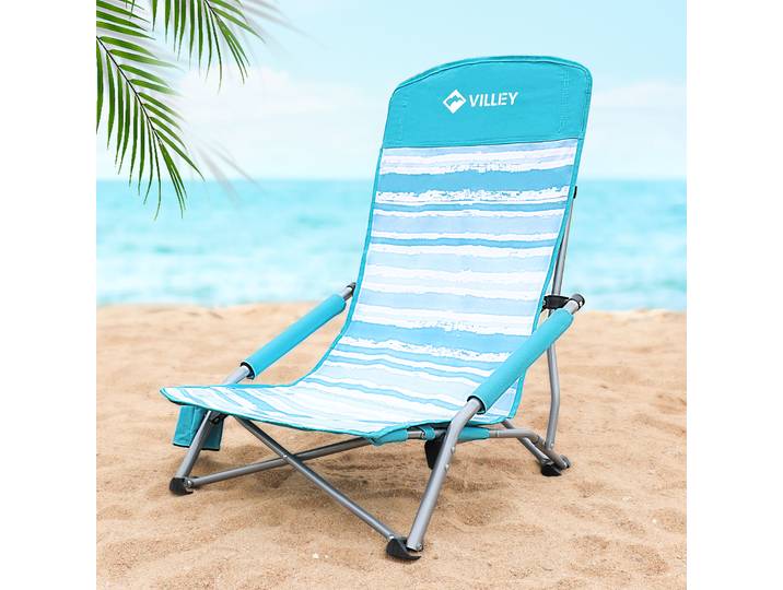 VILLEY-Chaise pliante pour le camping, la pêche, le tourisme, la plage, la chaise longue, relaxant, pliable, loisirs, meubles de voyage, pique-nique