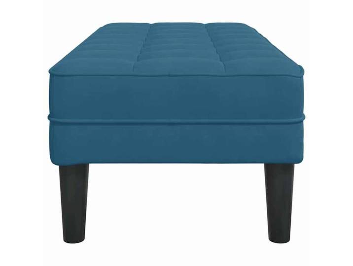 Black Friday  Banc salon - JILL - Banquette/Coffre - Bleu 113x57x39 cm - Velours BB442