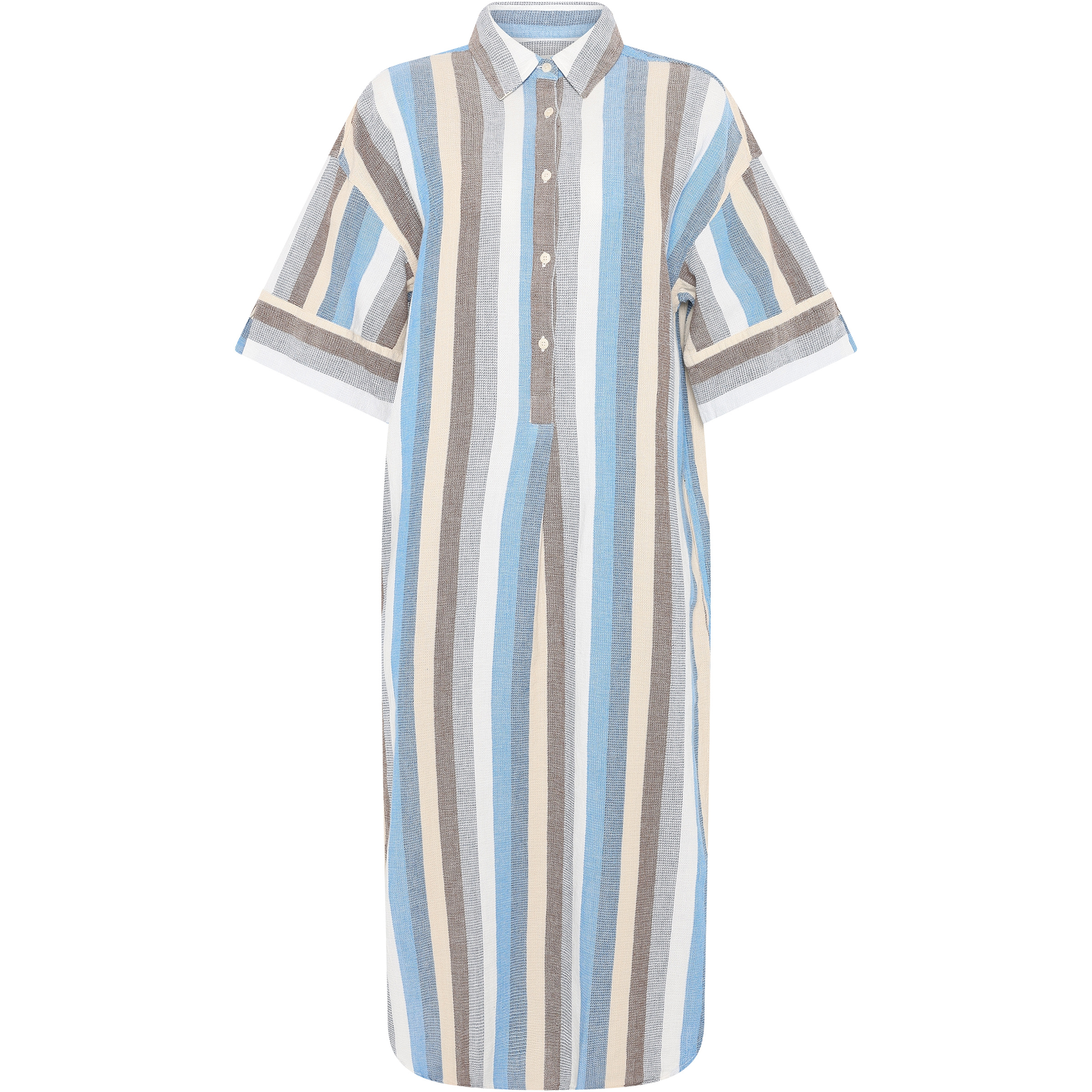 KnowledgeCotton Apparel Shirt Kleid Damen Kleider mehrfarbig Größe L Lifestyle Hautfreundlich