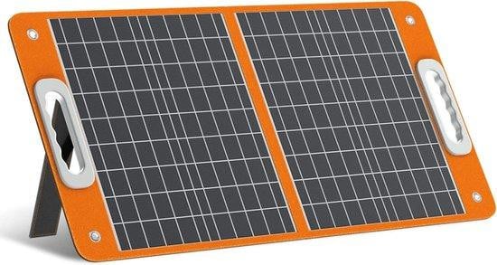 FF FlashFish Draagbaar Zonnepaneel - Opvouwbaar 60 Watt - Zwart
