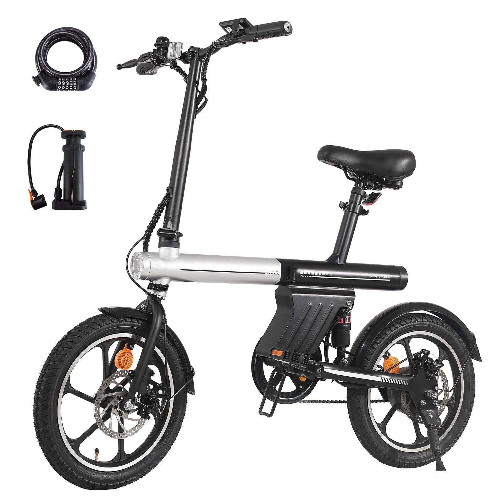 A11 faltbares Pendler-Elektrofahrrad, 25 km/h, 36V 12,8Ah, max. Steigfähigkeit 20°, Doppelscheibenbremsen vorne und hinten, 3+1 Fahrmodi,120kg
