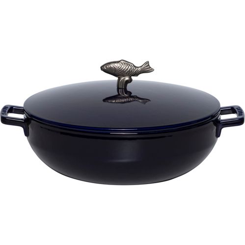 Staub La Cocotte 28cm rund Bouillabaisse Topf dunkelblau