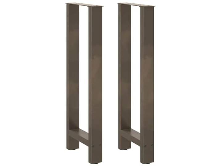 HGDFWRQW Bartischbeine 2 Stk. Naturstahl 50x101 cm Stehtisch Kufen Stabile Kufenkonstruktion für Küche und Essbereich mit justierbaren Füßen zum einfachen Ausgleich von Bodenunebenheiten.