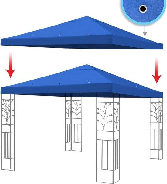 Famanu Daktent/Overkapping Blauw, Polyester, Enkel Niveau, 3 x 3 meter