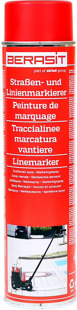 kaiserkraft Markierungsspray, Inhalt 600 ml, VE 6 Dosen, rot
