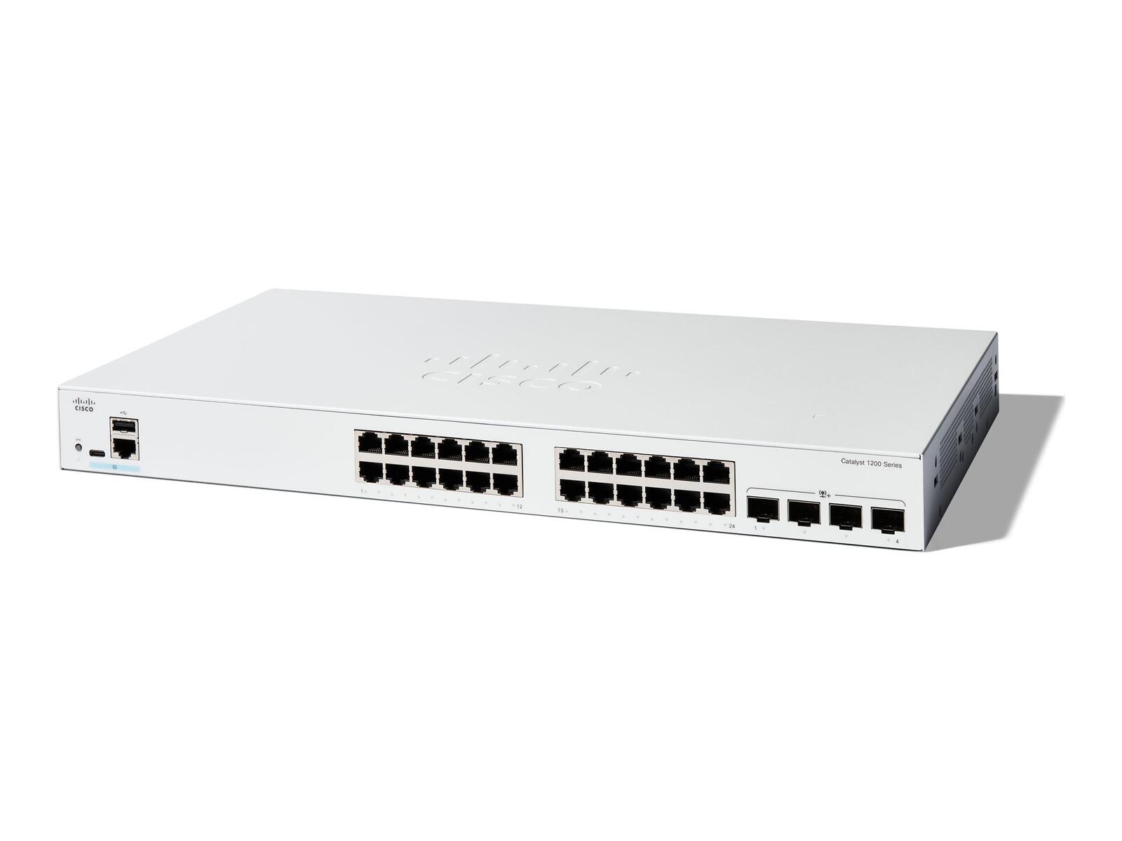 Cisco Catalyst C1200 Switch 24-Port 1/10 GbE managed L2 C1200-24T-4X