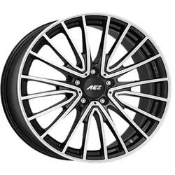 AEZ Berlin Dark Black Polished 7.5x18 ET 49 5/112 Alufelge Schwarz