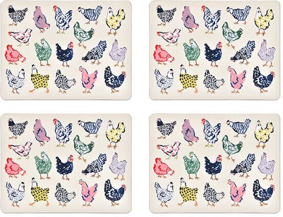 Ulster Weavers Chick Chicken Set of 4 Cork Placemats