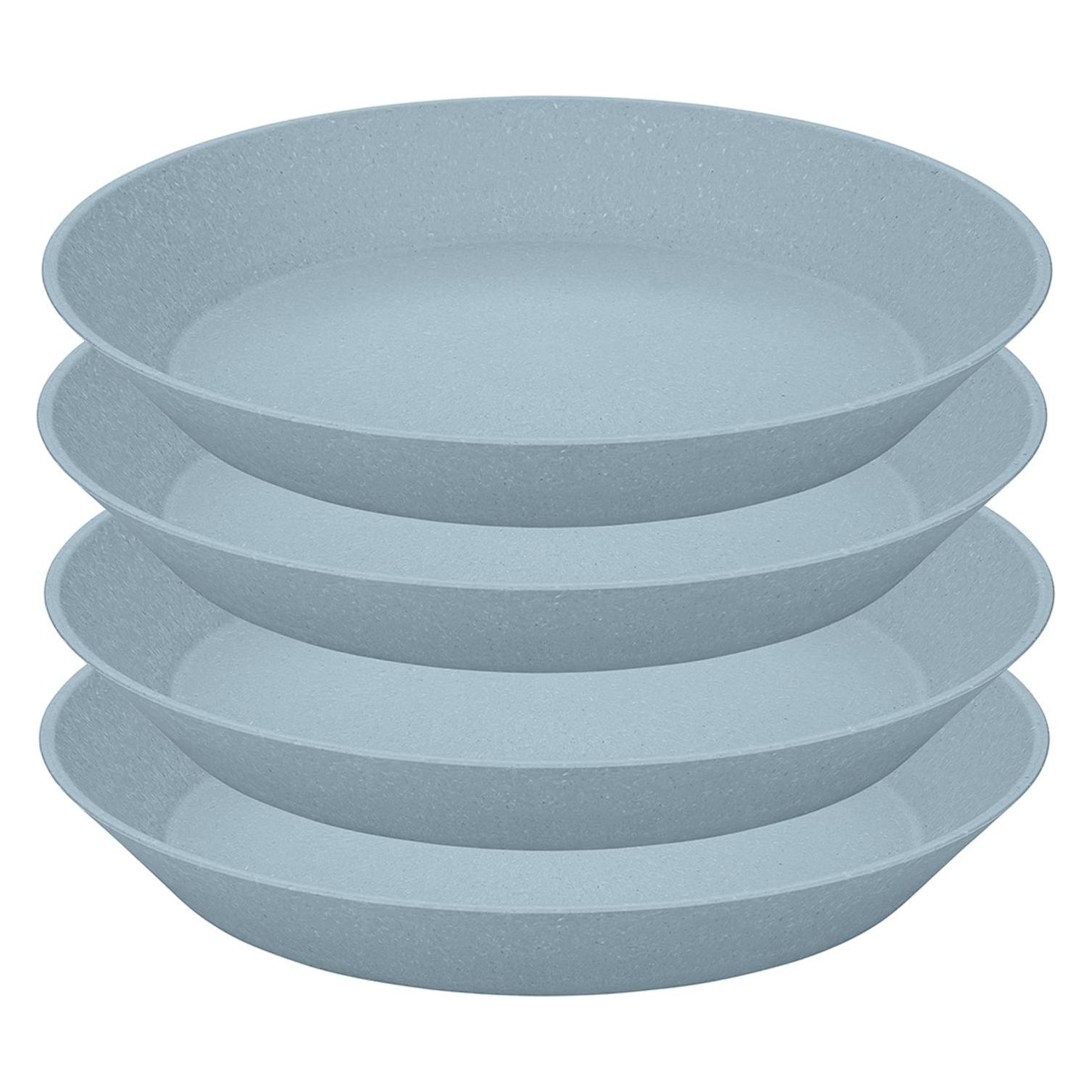 Koziol Suppen- & Pastateller Connect 24 cm, 4 Stück, Blau (4x, 24 cm) (7143716)