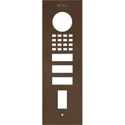 DoorBird D1102FV Fingerprint 50 Unterputz Frontblende – Echte Baubronze