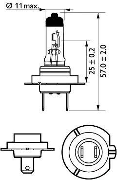 Philips 12972VPC2 Lampadina, faro di profondità