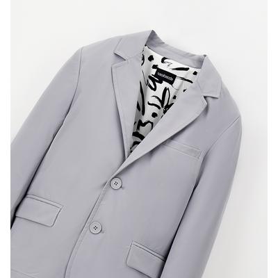 Sakko SARABANDA "BOY JACKET", Jungen, Gr. 164, grau, 100% Polyester, Sakkos Sakko