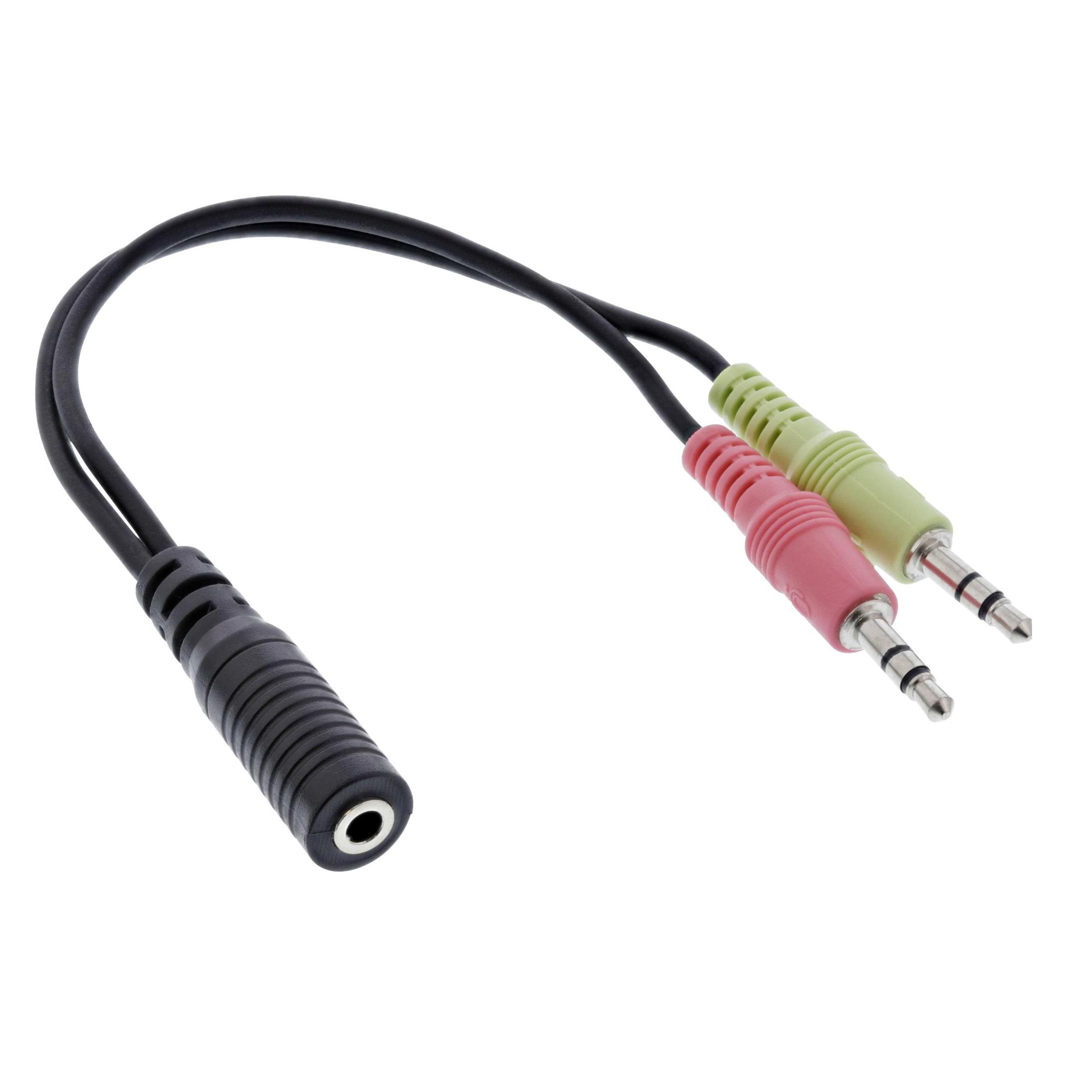 InLine Audio Headset Adapterkabel (Headset-Adapter) (99312I)