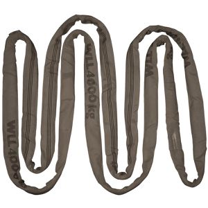 Kerbl Rundschlinge 37744, Umfang 4 m, 2m Länge, EN 1492-2, grau, Traglast 4 Tonnen