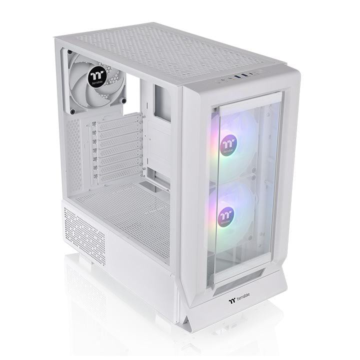 Thermaltake Ceres 350 Gaming PC Gehäuse Midi-Tower Snow White Seitenfenster
