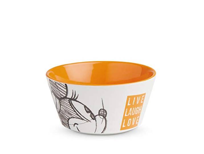 Egan Schaal Minnie Live Laugh Love oranje, meerkleurig, klein