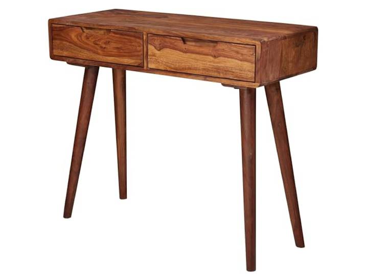 WOHNLING Sidetable 90x36x76 cm Massief Sheeshamhout, Lades