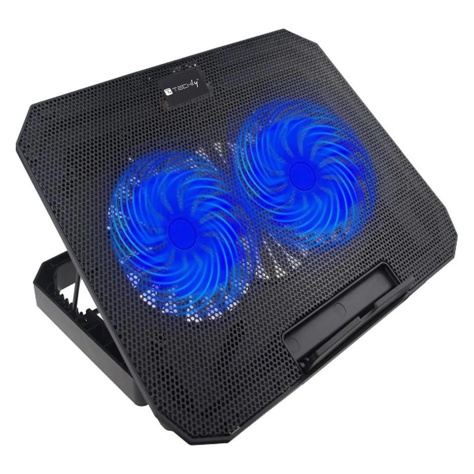 Techly Laptop-Kühlpad bis 17 cm, beleuchtet (ICOOL-CP11TY)
