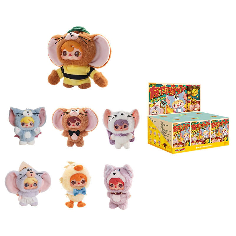 52TOYS POUKAPOUKA Tom and Jerry Nice to Have You serie vinyl pluche blind box met 6 unieke pluche bedels
