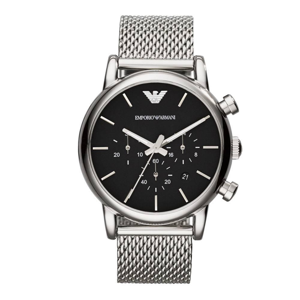 Emporio Armani Luigi Silber Herren Armbanduhr AR1811
