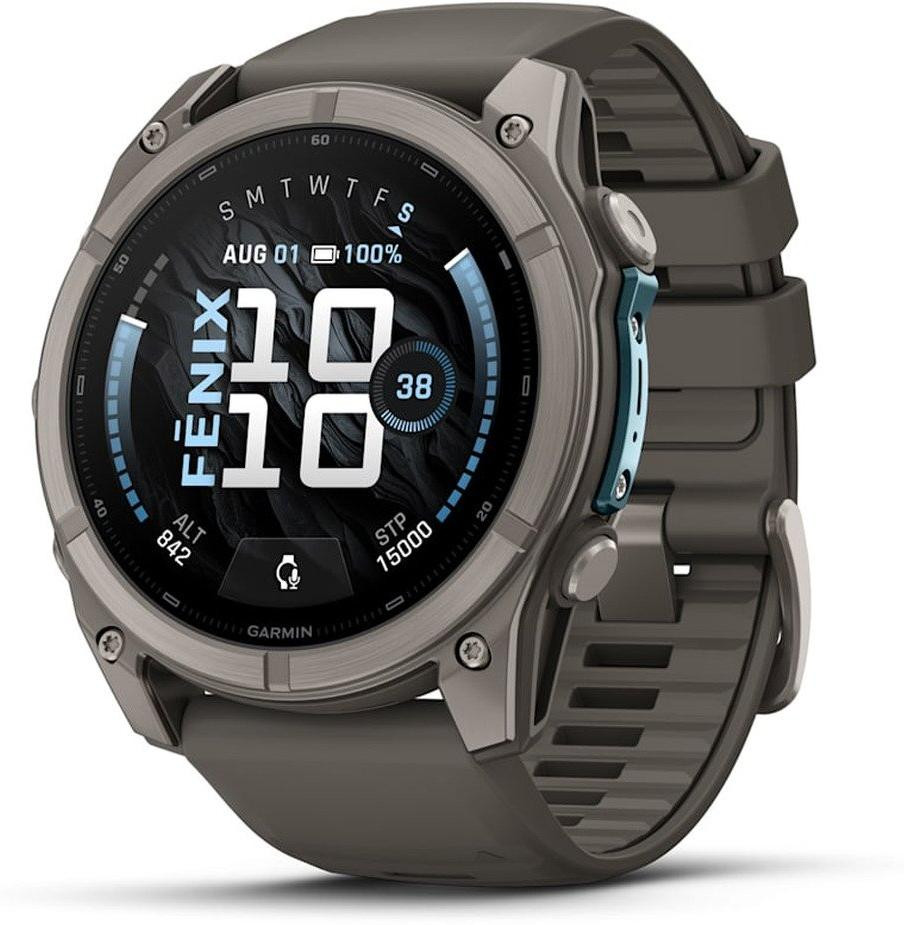 Garmin fenix 9 GPS Smartwatch 51mm Titanium Pebble Gray