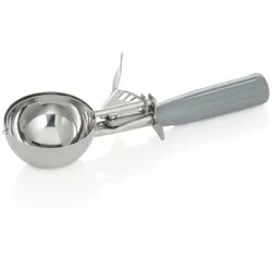 WAS Germany Portionierer, 23 cm, Ø 7 cm, grauer Griff, Chromnickelstahl 18/8/Polypropylen