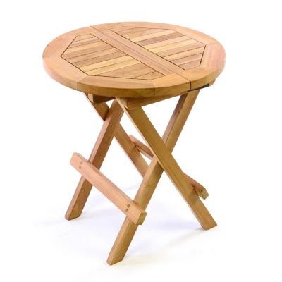 Gartentisch VCM "Beistelltisch Blumen Hocker Tisch klappbar Teak", braun, Tische, Gartentisch
