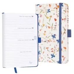 Sigel Ringbuch-Kalender Wochenkalender »Jolie - Bloom Violet« 2027 A6