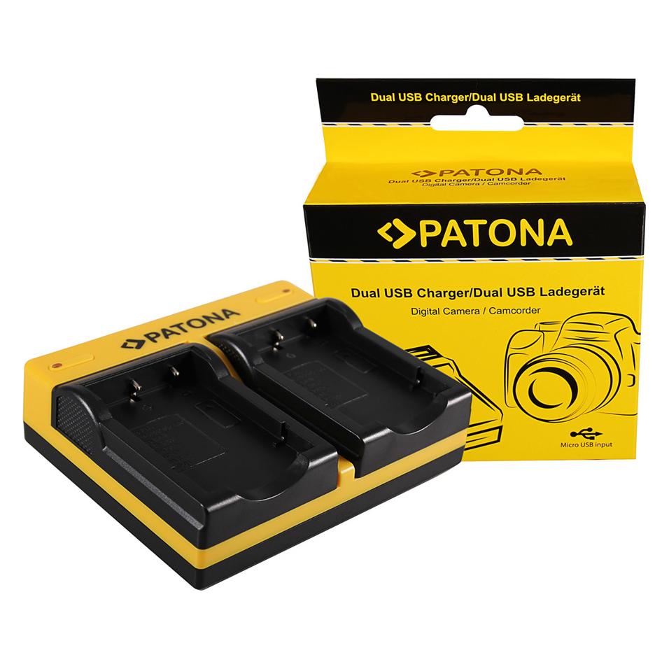 Patona Dual Charger USB (Kamera Akku Ladegerät) (191513)
